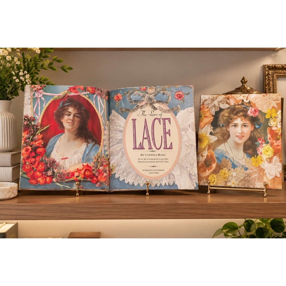 The Love of Lace by Cynthia Hart Hardcover Victorian Style Coffee Table Book